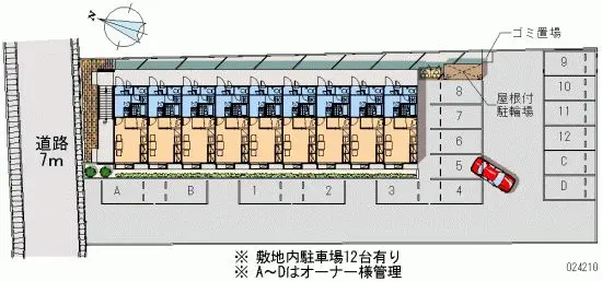 ★手数料０円★三島市安久　月極駐車場（LP）